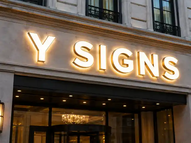 Front and Back-Lit Sign — Day sample