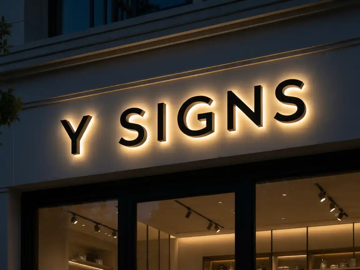 Back-lit Channel Letters Signs — Night sample
