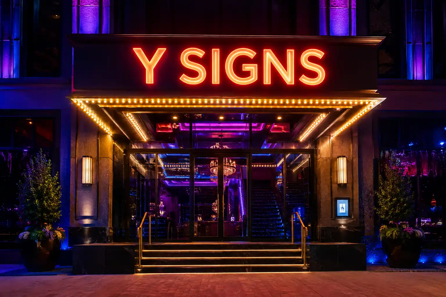 Hotel & Entertainment signs