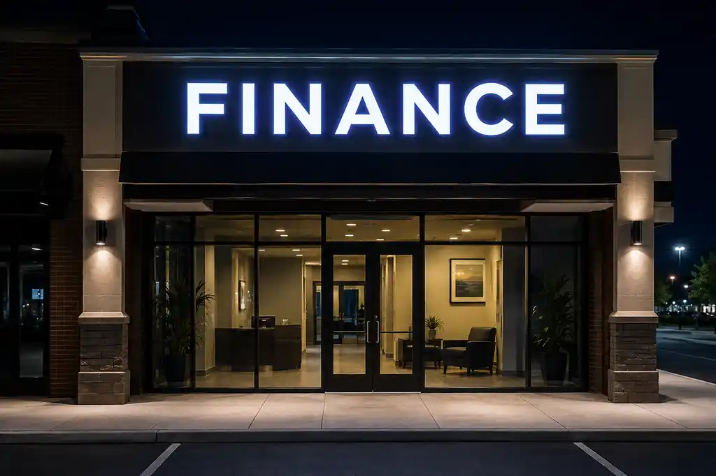 Finance & Insurance storefront signage