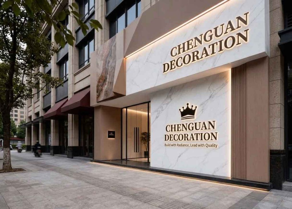 Corporate Office Signage Design Case: A Renovation Company Stor