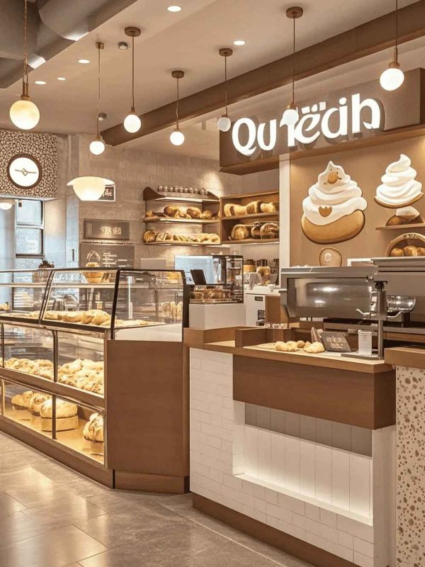 Bakery Design — A Wood-Toned, Creamy Latte-Colored Bakery