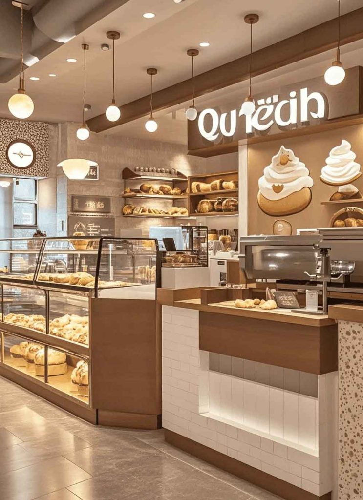 Bakery Design — A Wood-Toned, Creamy Latte-Colored Bakery