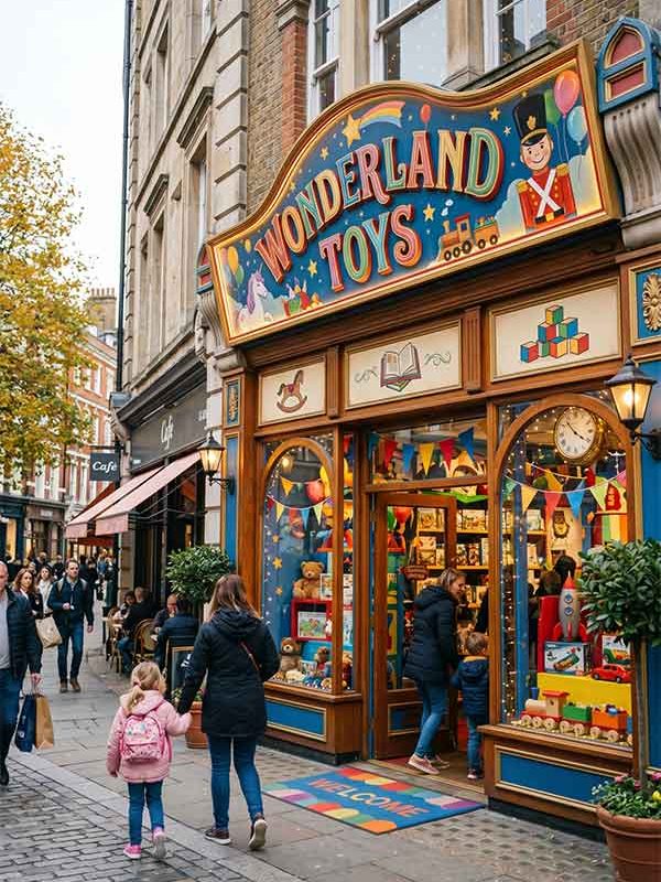 Toy Store Signage Design Case: Wonderland Toys