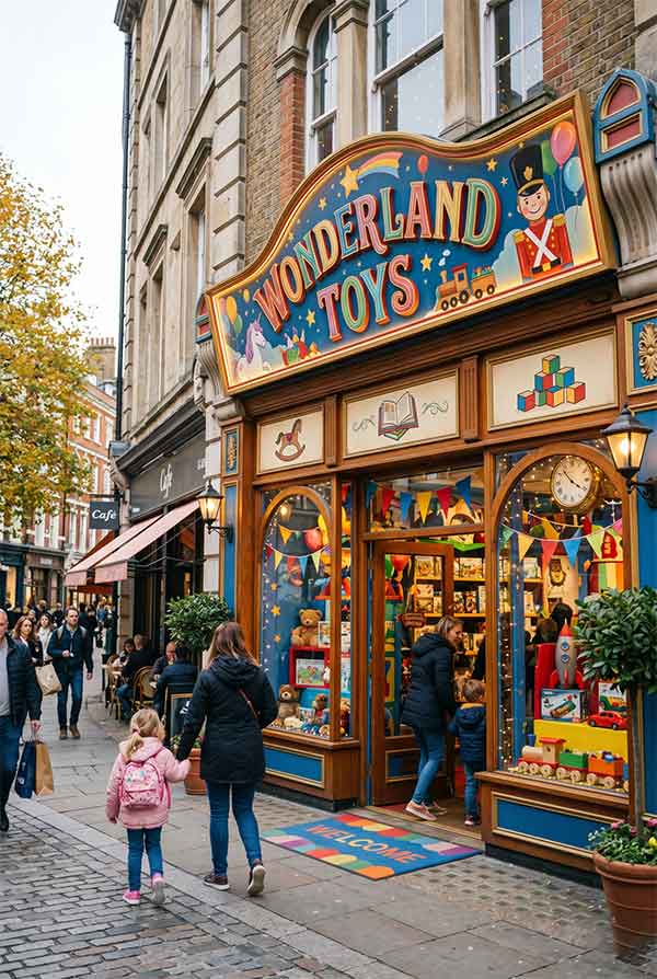 Toy Store Signage Design Case: Wonderland Toys