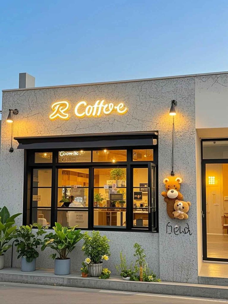 Coffee Shop Design | Modern Minimalist Style