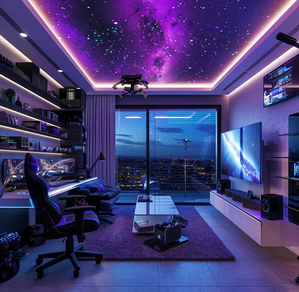 Cyberpunk Wind Gaming Room — Who Needs an Internet Café Anymore?