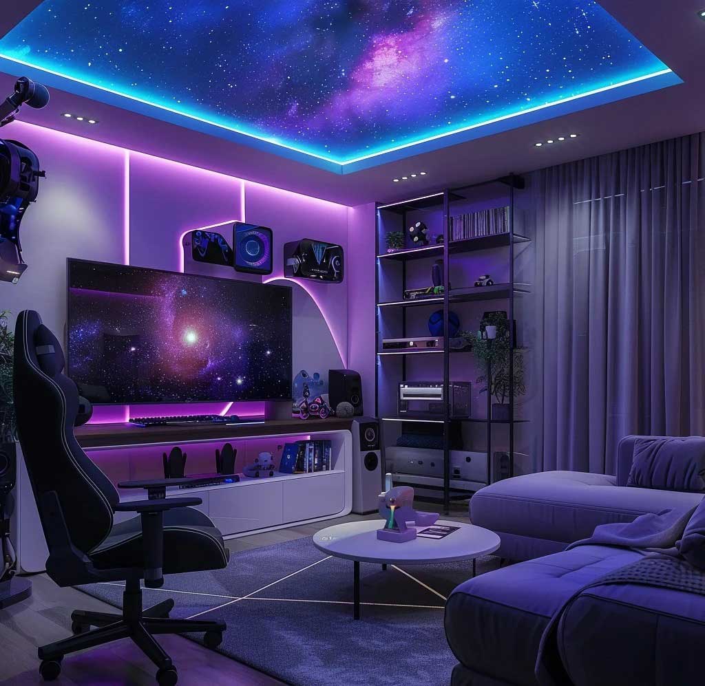 Cyberpunk Wind Gaming Room — Who Needs an Internet Café Anymore?