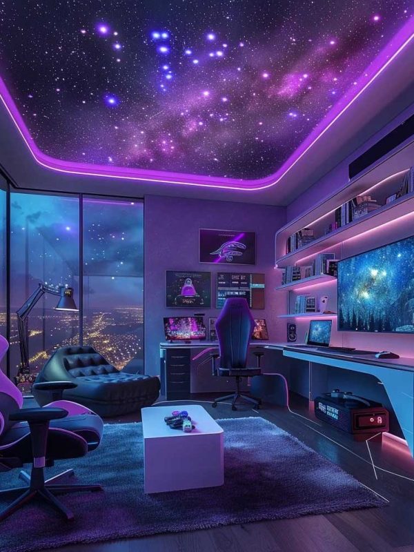 Cyberpunk Wind Gaming Room — Who Needs an Internet Café Anymore?