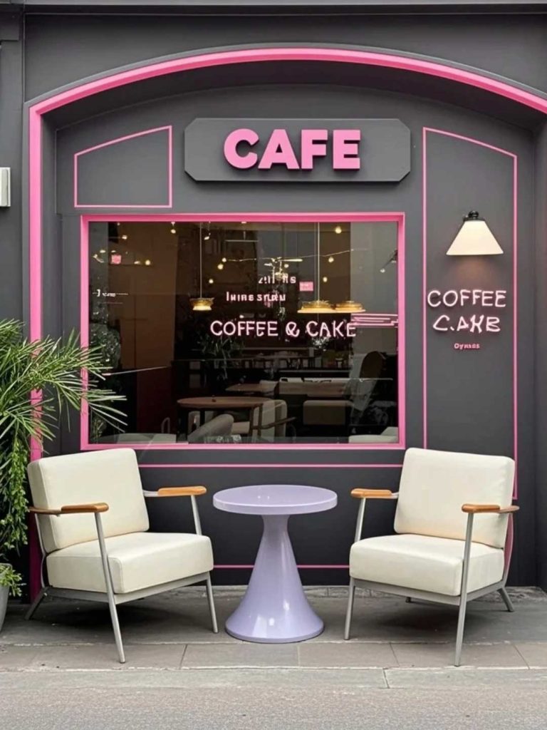 Design di una caffetteria | Esaltazione dell’estetica del colore
