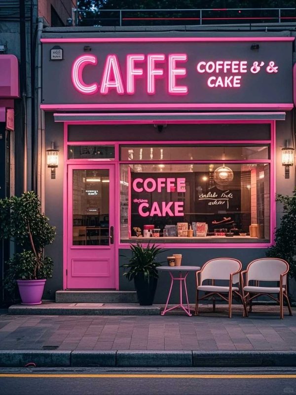 Design di una caffetteria | Esaltazione dell’estetica del colore
