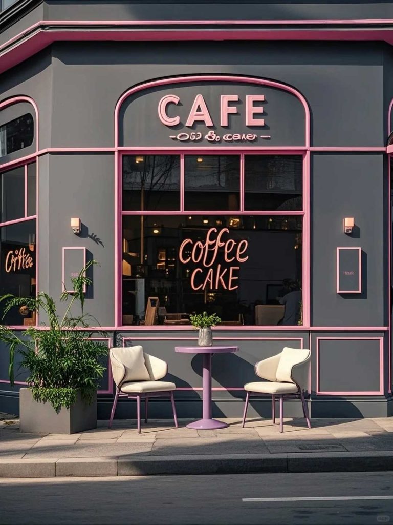 Design di una caffetteria | Esaltazione dell’estetica del colore