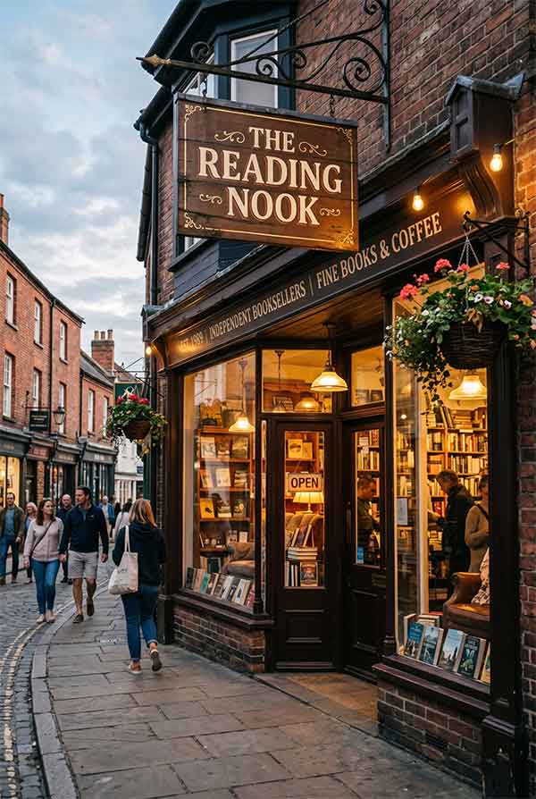 Bookstore Signage Design Case: The Reading Nook