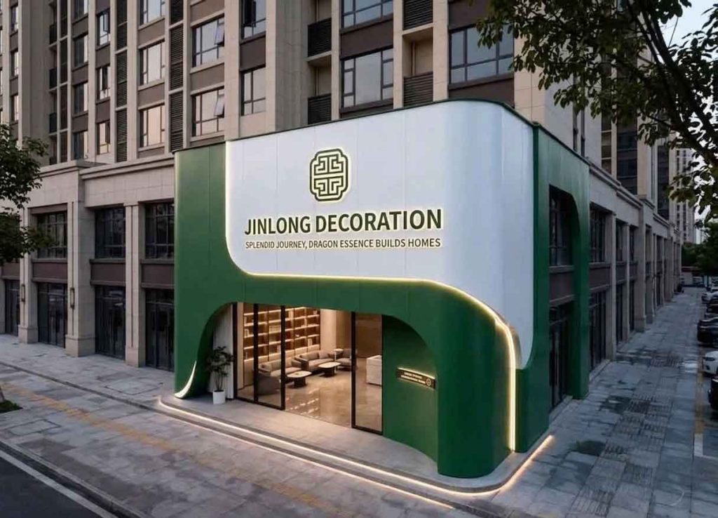 Storefront Signage Design Case: JINLONG DECORATION