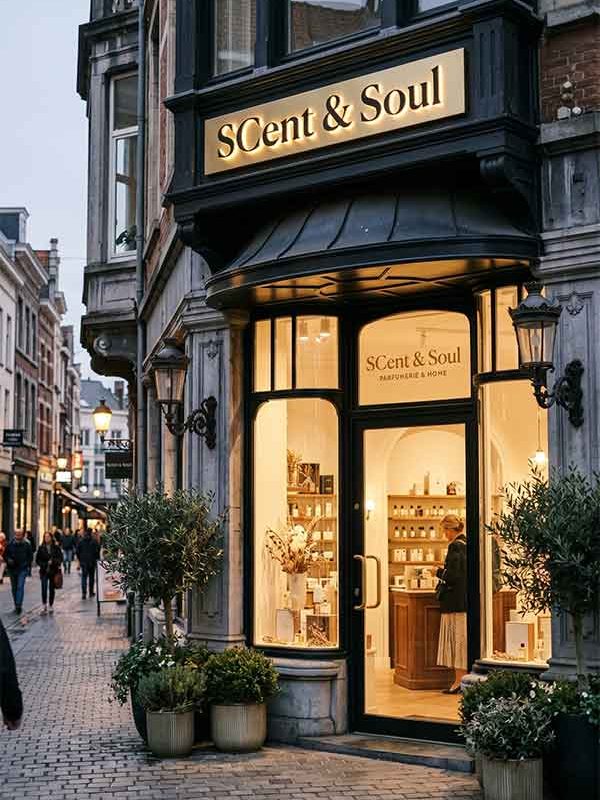 Fragrance Boutique Signage Design Case: Scent & Soul