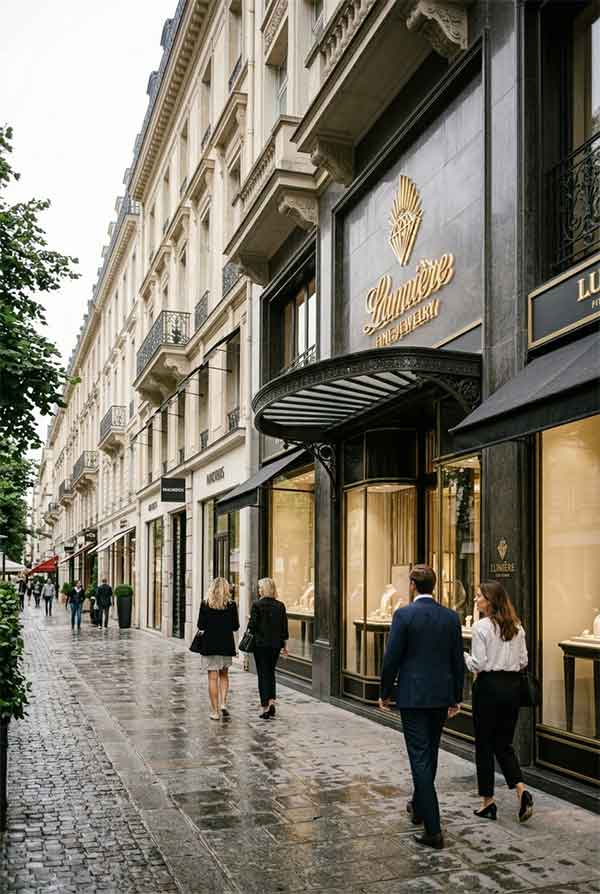 Jewelry Store Signage Design Case: Lumière Fine Jewelry