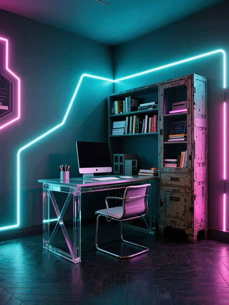 Mind-Blowing Cyberpunk Style Interior Design