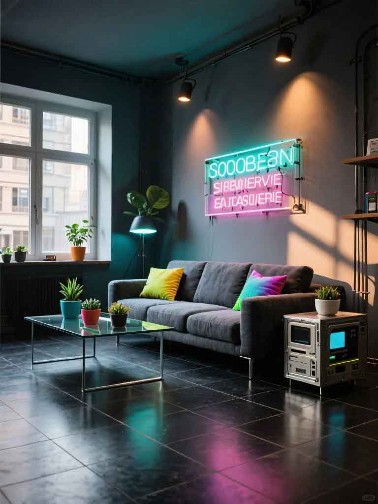 Mind-Blowing Cyberpunk Style Interior Design