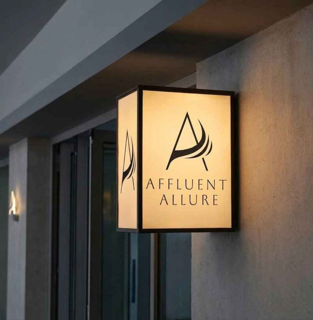 Luxury Boutique Signage Design Case: Affluent Allure
