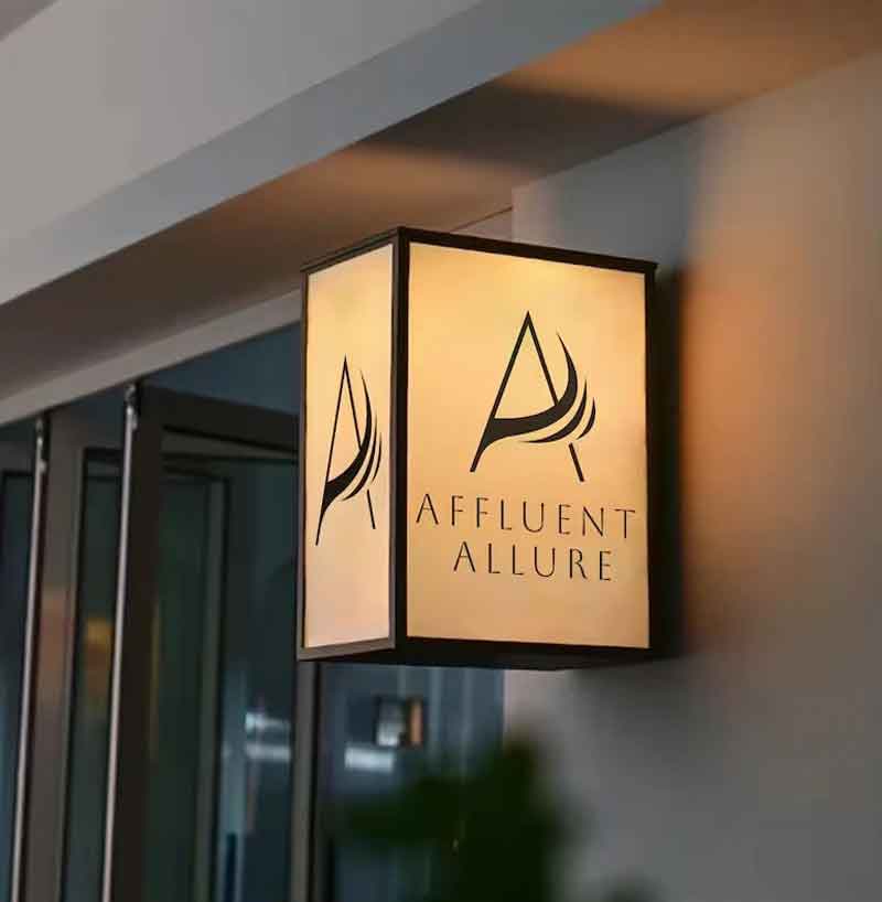 Luxury Boutique Signage Design Case: Affluent Allure
