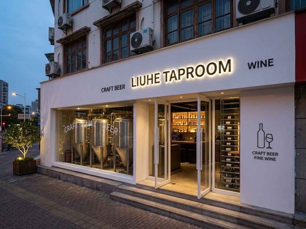 Bar & Taproom Signage Design Case: Liuhe Taproom