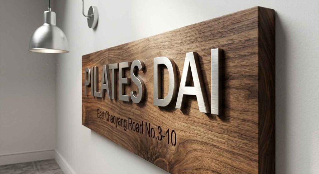 Pilates Studio Signage Design Case: Pilates Dai
