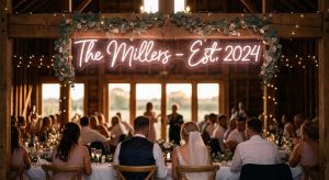 From Weddings to Living Rooms: How Neon Signs Create Atmosphere at Home and on the Big Day