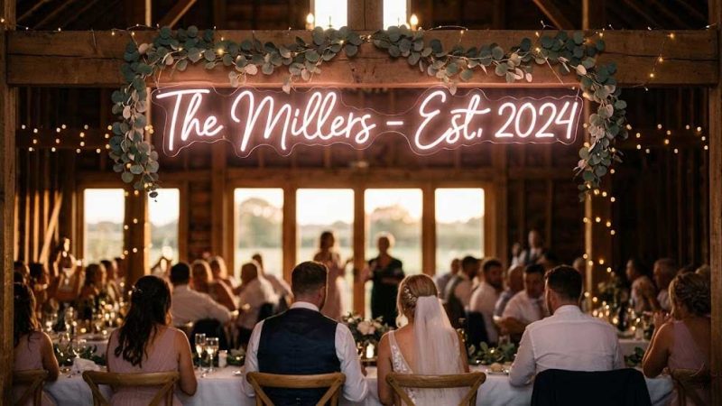 From Weddings to Living Rooms: How Neon Signs Create Atmosphere at Home and on the Big Day