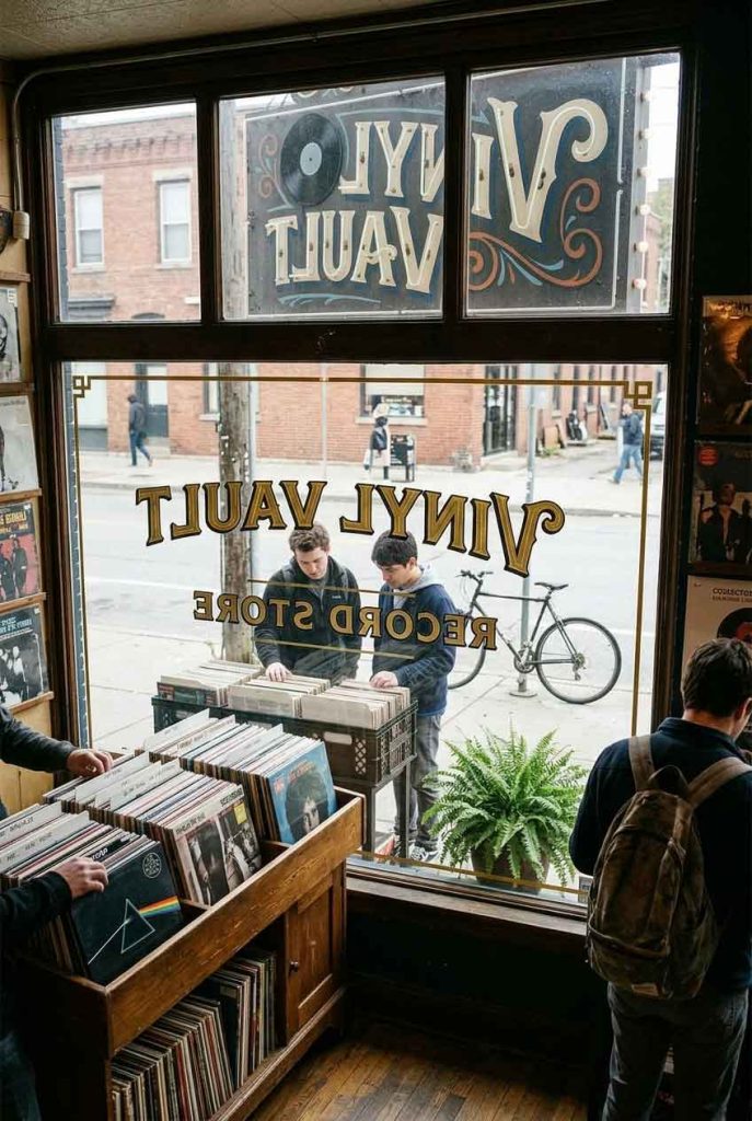 Record Store Signage Design Case: Vinyl Vault