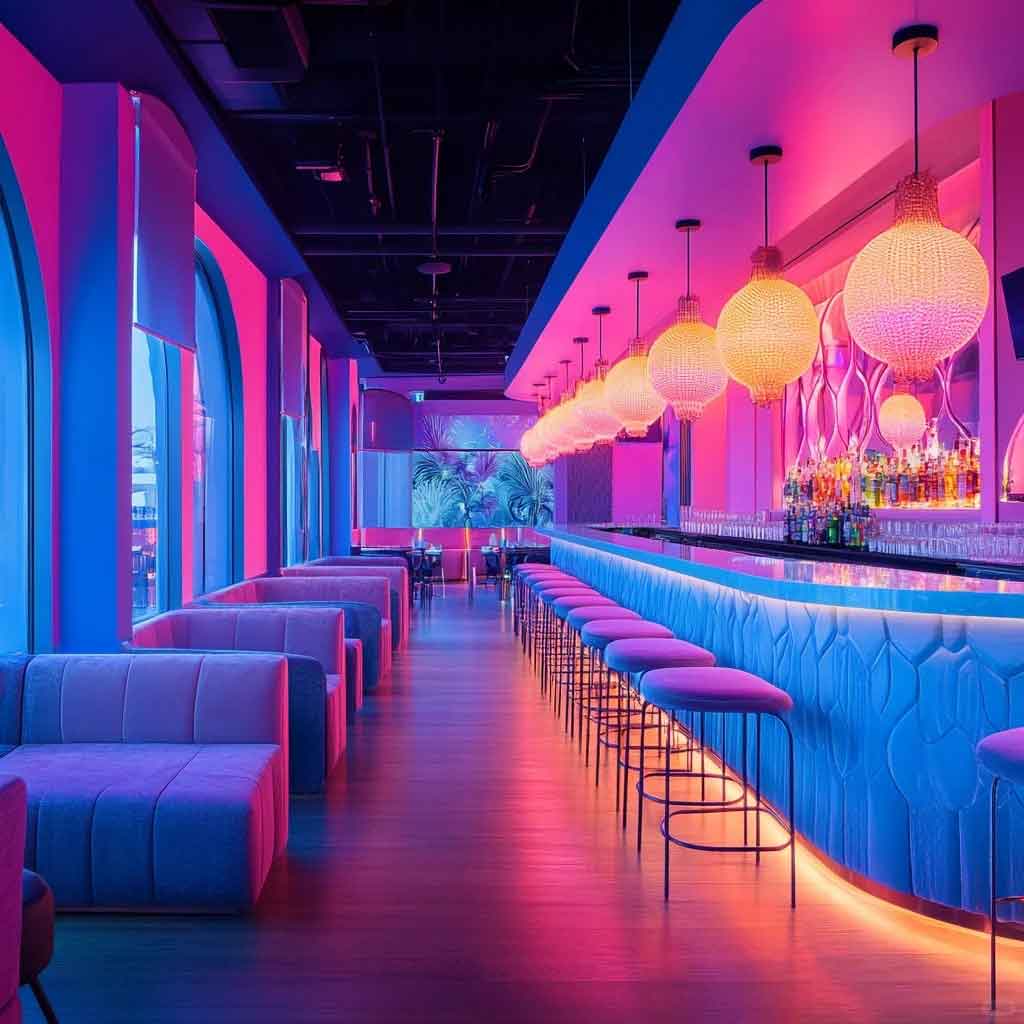 Shimmering Neon Bar | Lift Your Spirits