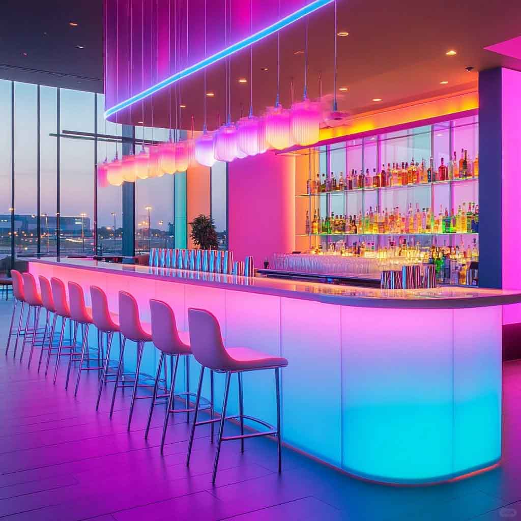 Shimmering Neon Bar | Lift Your Spirits
