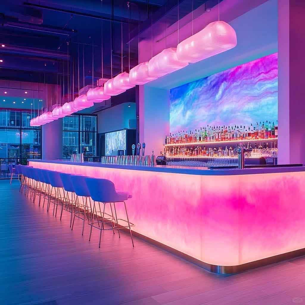 Shimmering Neon Bar | Lift Your Spirits