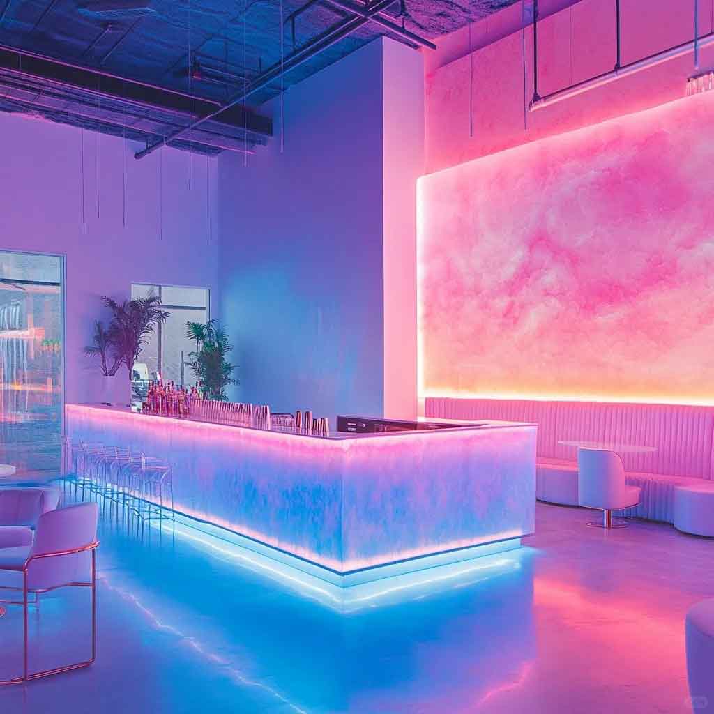 Shimmering Neon Bar | Lift Your Spirits