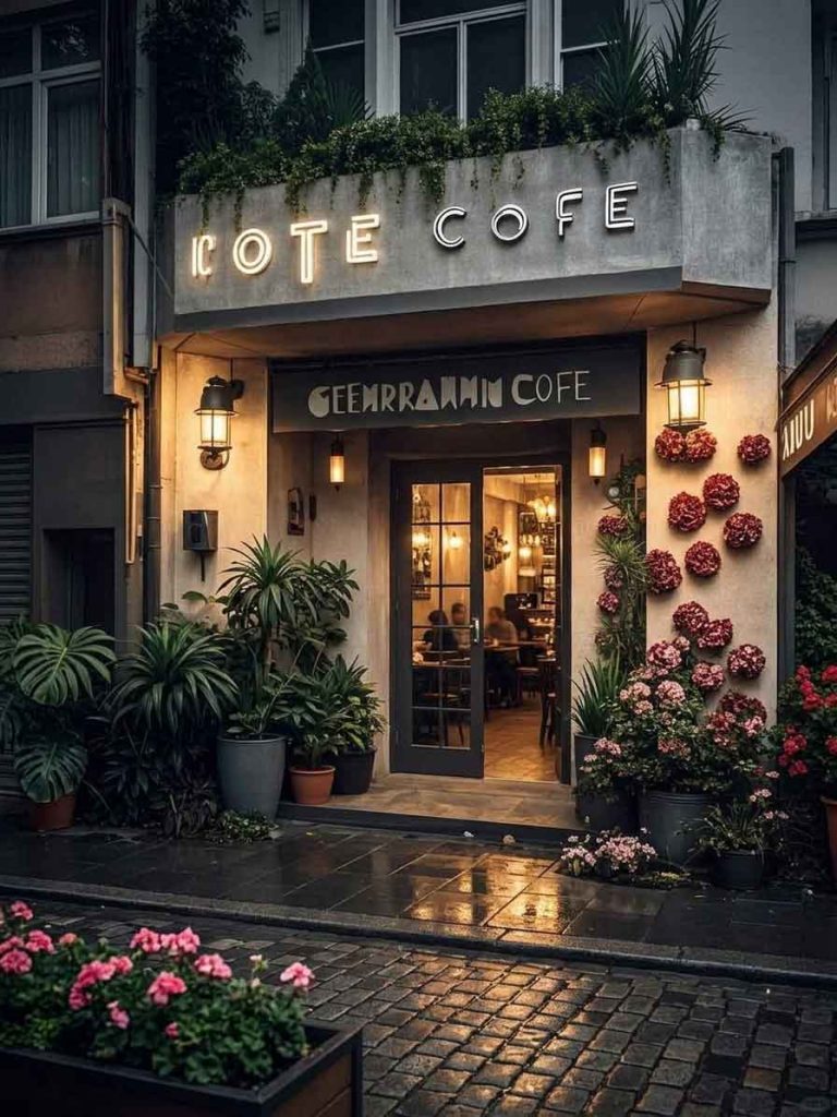 Cafe Signage Design Case: Vintage Romantic Café
