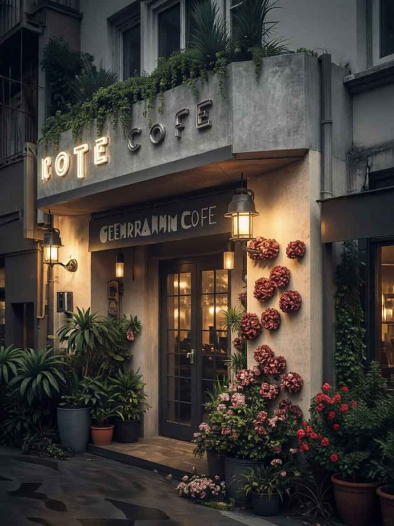 Cafe Signage Design Case: Vintage Romantic Café