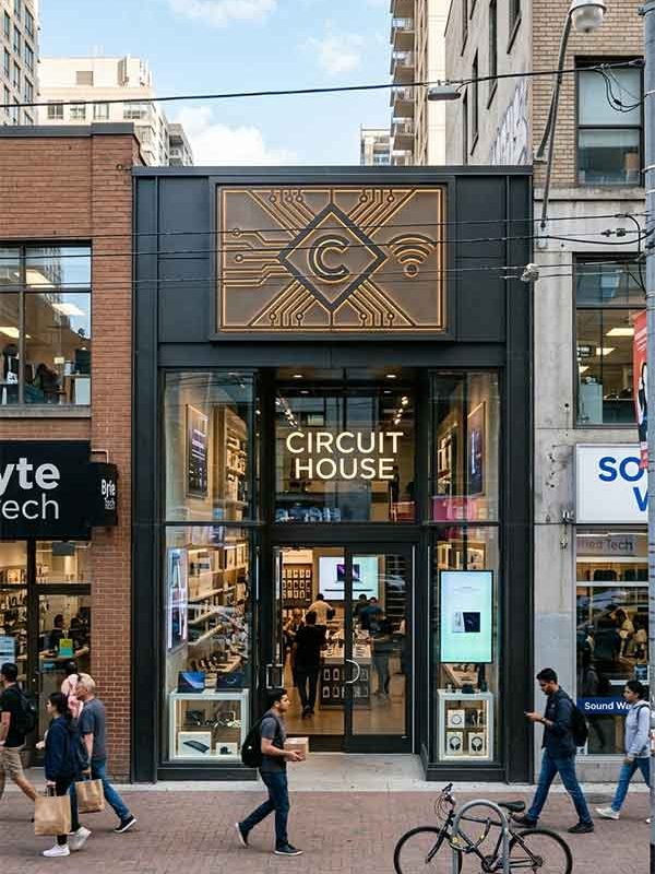 Electronics Store Signage Design Case: Circuit House