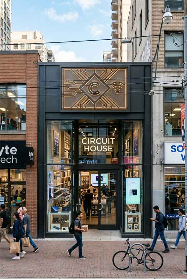 Electronics Store Signage Design Case: Circuit House