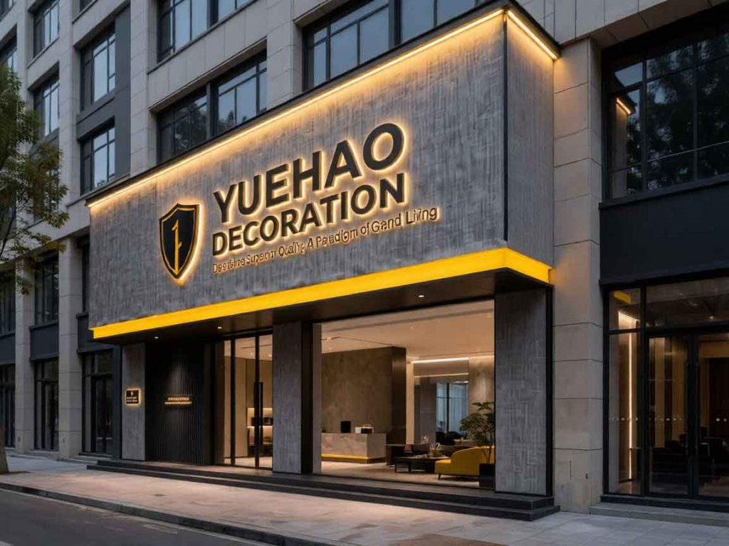 Storefront Signage Design Case: YUEHAO DECORATION