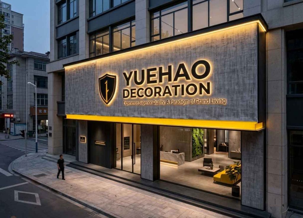 Storefront Signage Design Case: YUEHAO DECORATION