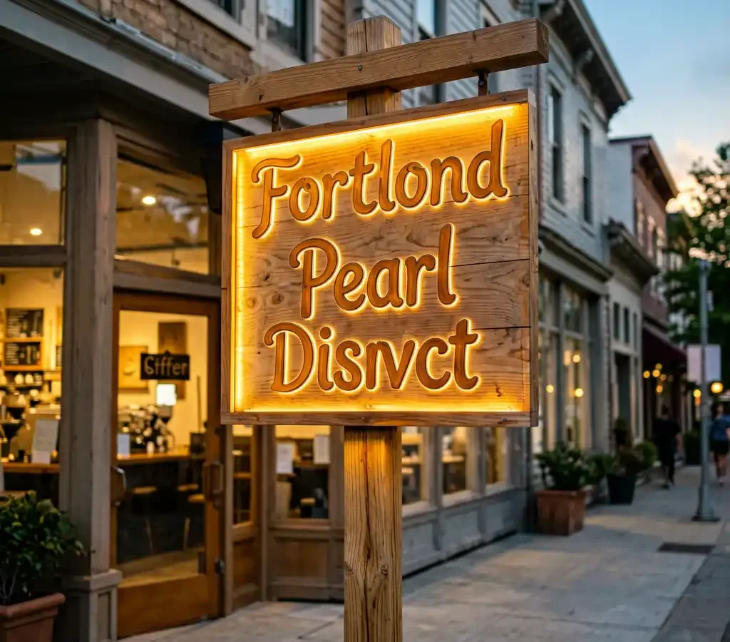 Morning Grind — Coffee Shop Signage Design for Portland Pearl District