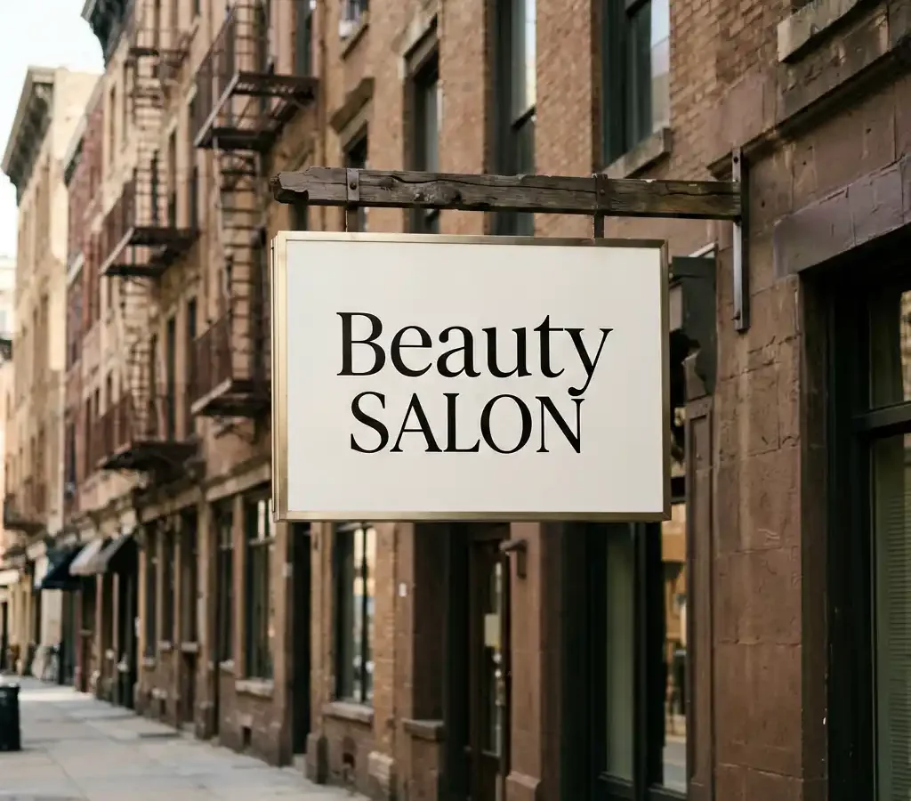 Glow Beauty Salon Modern Signage Design in Manhattan Upper East Side