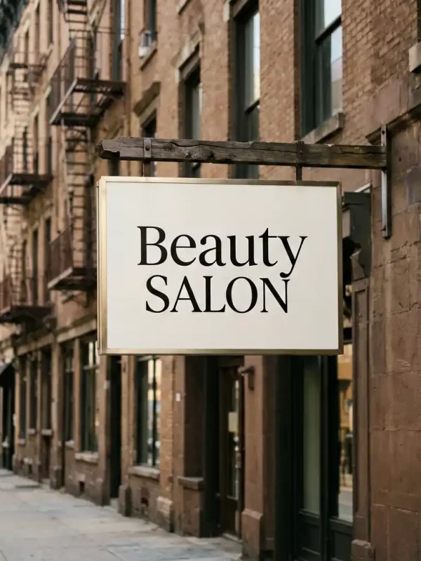 Glow Beauty Salon Modern Signage Design in Manhattan Upper East Side