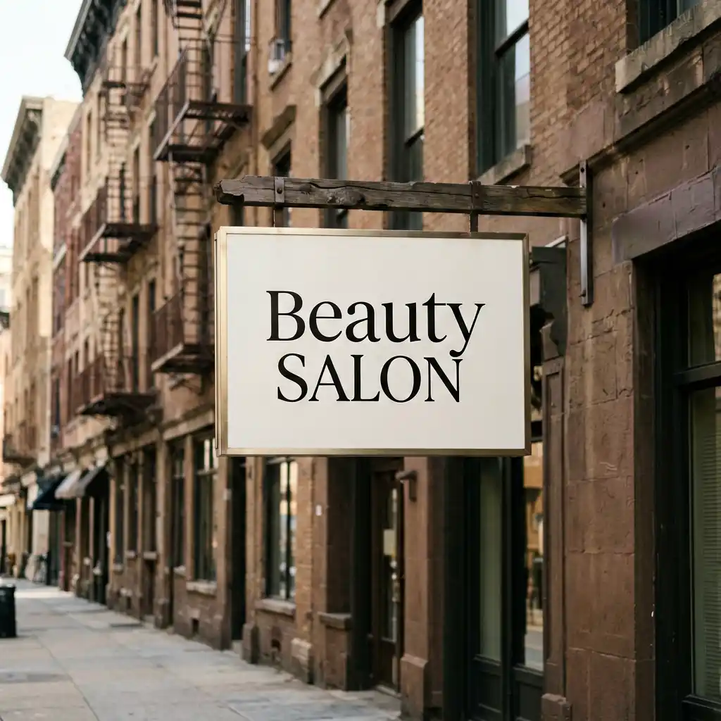 Glow Beauty Salon Modern Signage Design in Manhattan Upper East Side