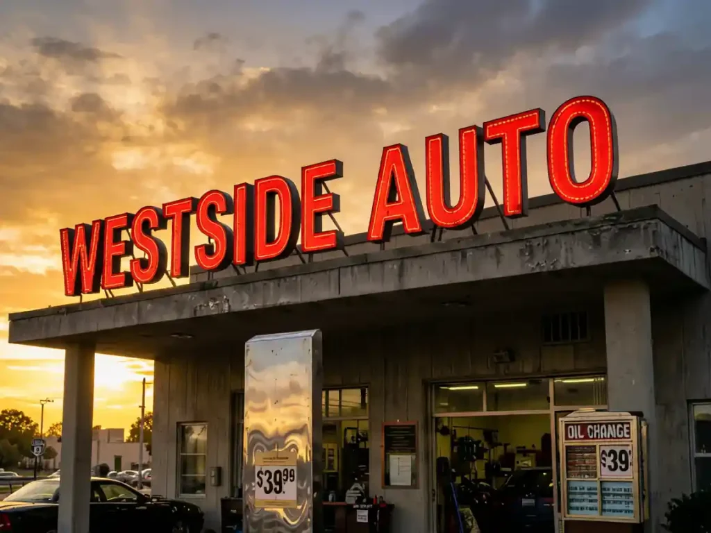 Auto Repair Shop Signage Design Case: Westside Automotive