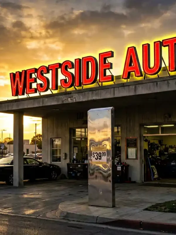 Auto Repair Shop Signage Design Case: Westside Automotive