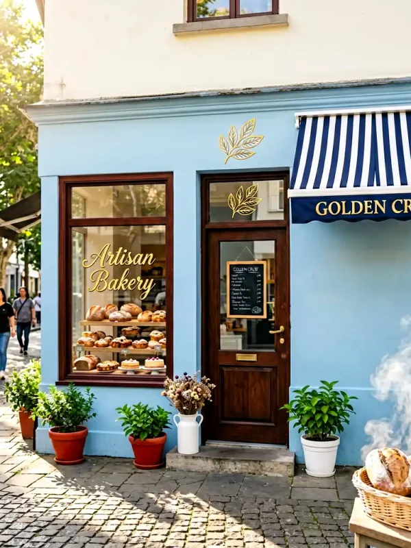 A Parisian-Inspired Bakery Sign for Golden Crust San Francisco Marina District