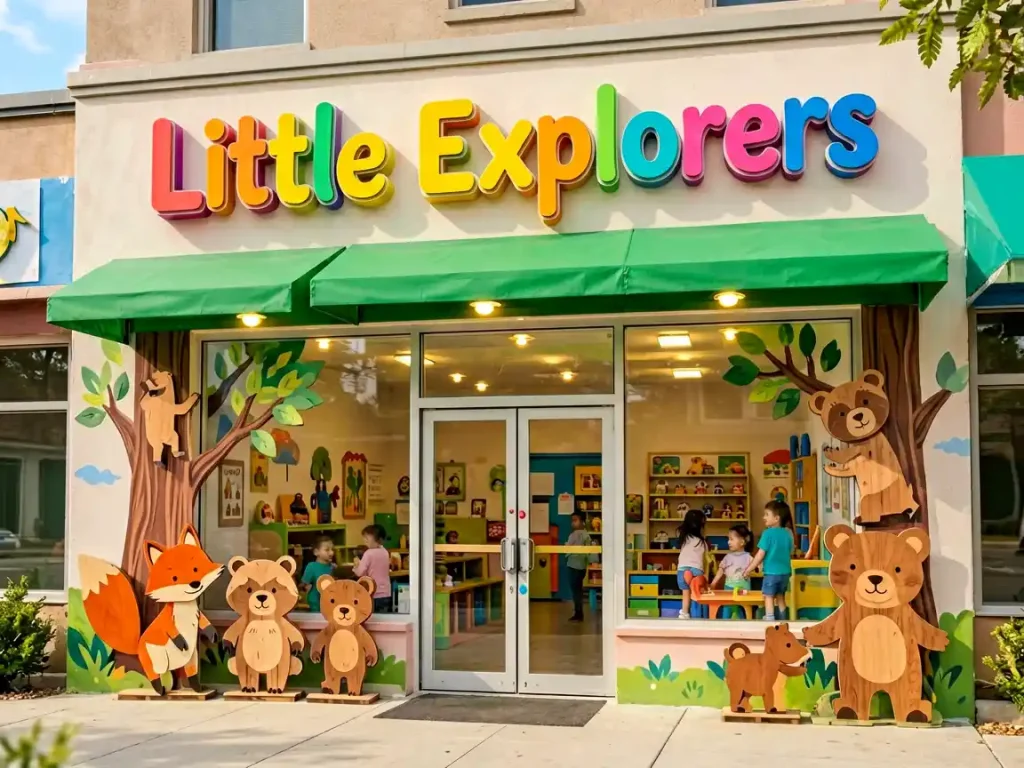 Daycare Signage Design Case: Little Explorers Learning Center