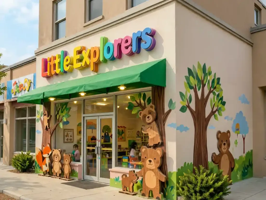 Daycare Signage Design Case: Little Explorers Learning Center