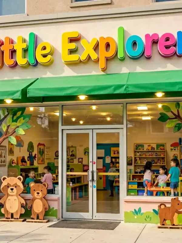 Daycare Signage Design Case: Little Explorers Learning Center