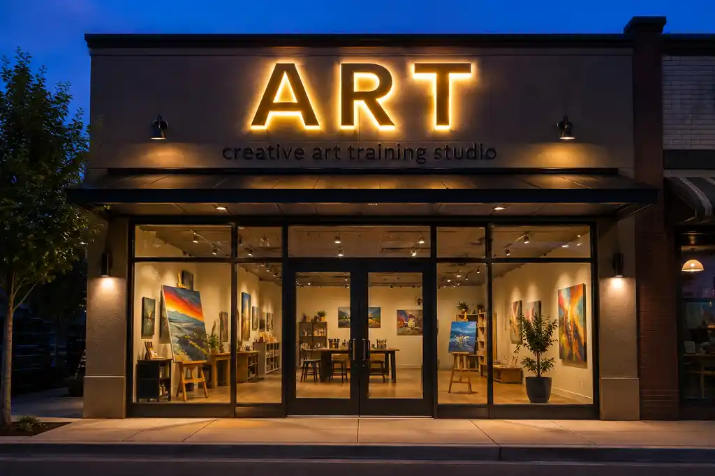 Art Training Channel Letters — Day sample